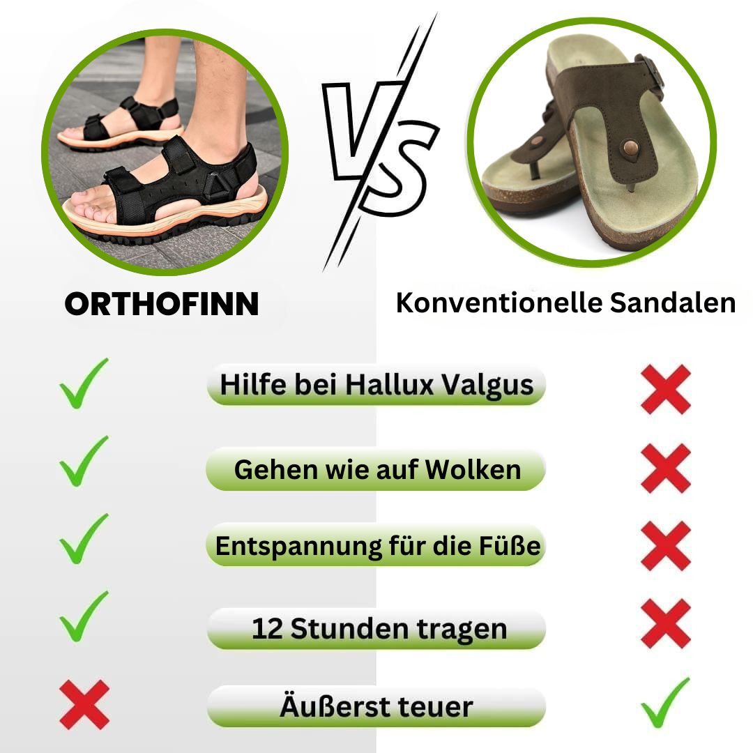 OrthoFinn – ergonomische Unisex-Sandalen
