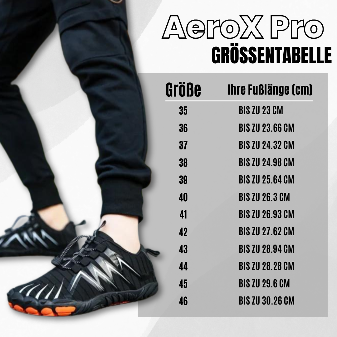 AeroX Pro - ergonomischer schmerzlindernder Barfußschuh