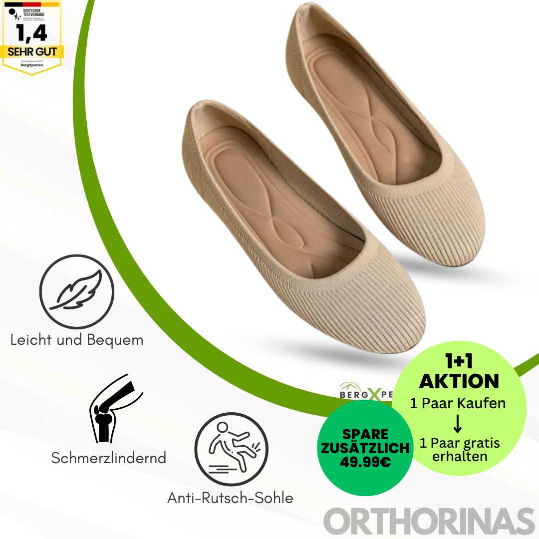 GRATIS Orthorinas - ergonomische schmerzlindernde Ballerinas
