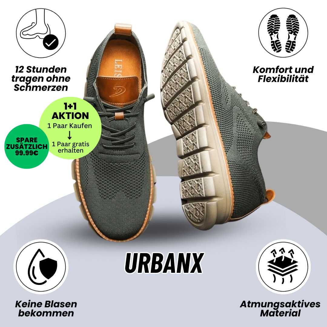 GRATIS UrbanX - ergonomische ultrabequeme Komfortschuhe - das Original
