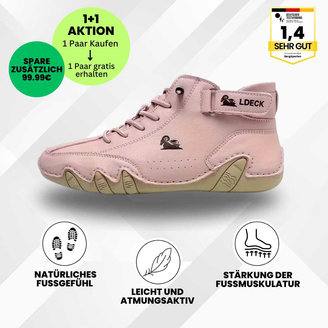GRATIS Alpaca - ergonomischer, wasserdichter & schmerzlindernder Leder-Barfußschuh für das Frühjahr