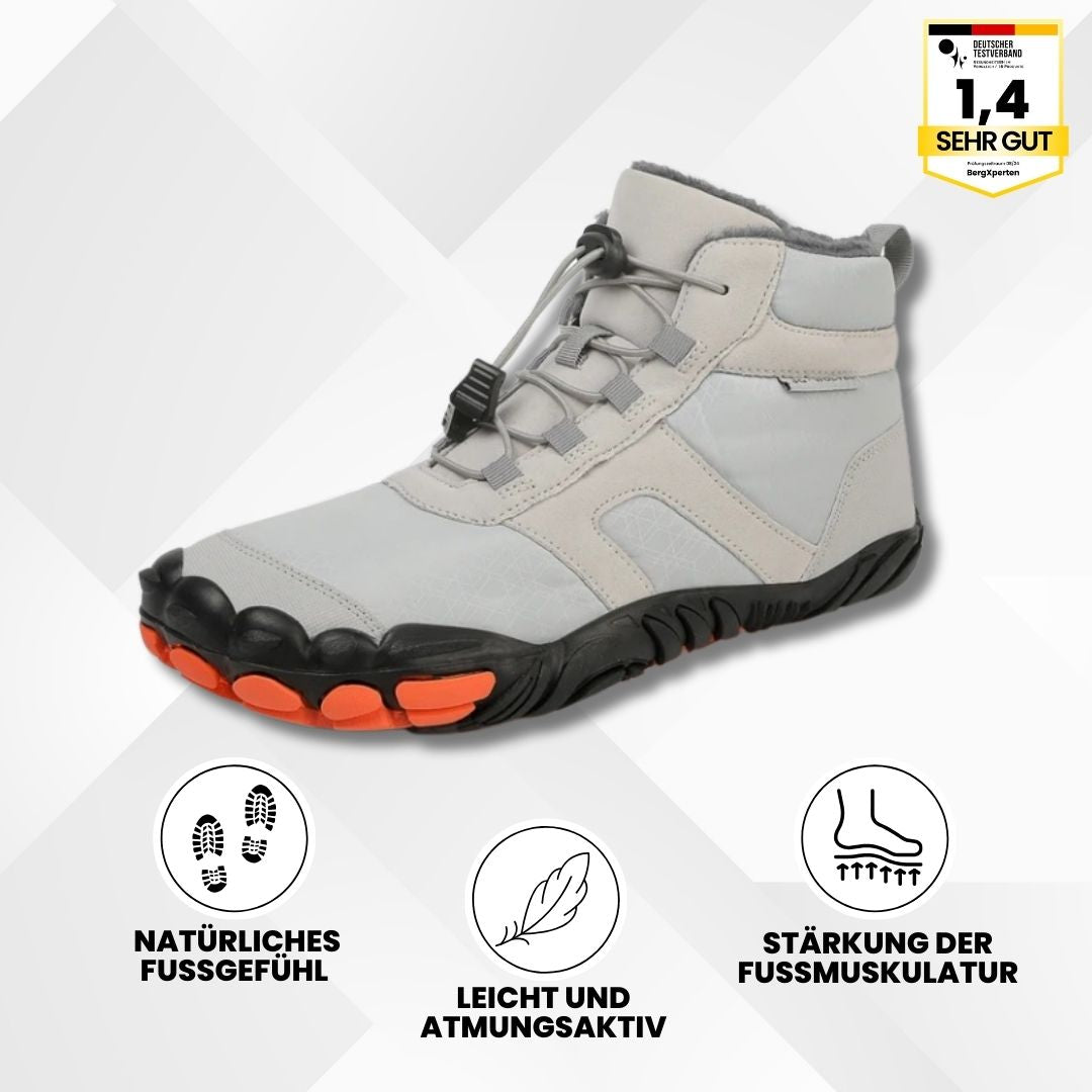 OrthoTrek – gefütterte, wasserabweisende Barfußschuhe