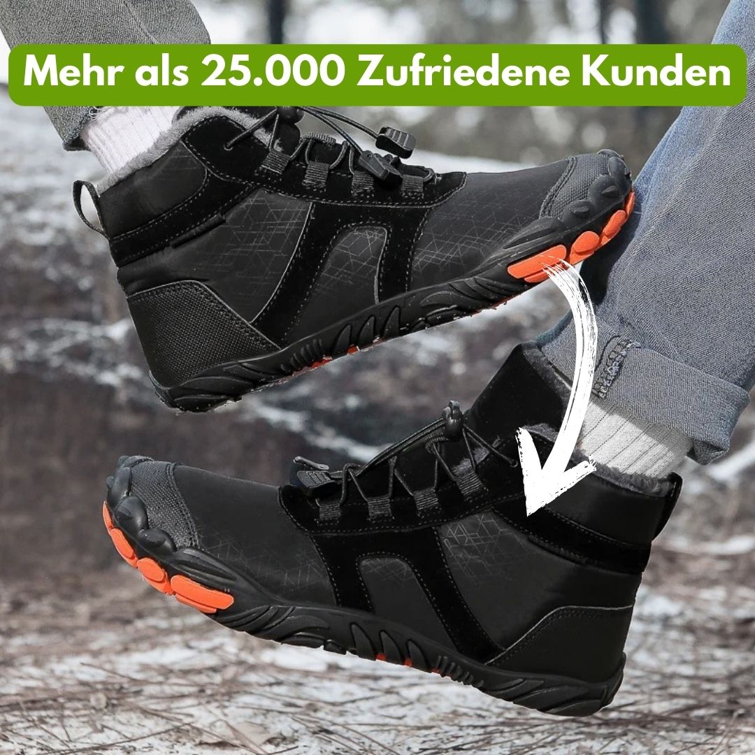 OrthoTrek – gefütterte, wasserabweisende Barfußschuhe