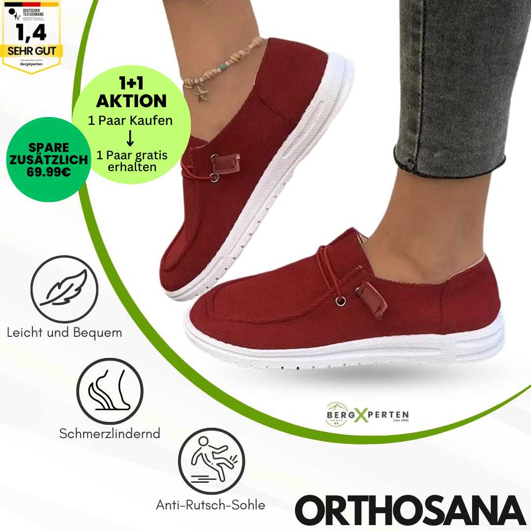 GRATIS OrthoSana - orthopädische schmerzlindernde Freizeitschuhe für Damen - Sonderaktion 1+1 Gratis (Copia)