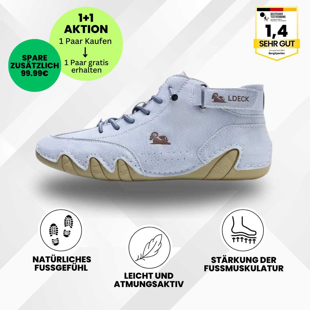 GRATIS Alpaca - ergonomischer, wasserdichter & schmerzlindernder Leder-Barfußschuh für das Frühjahr