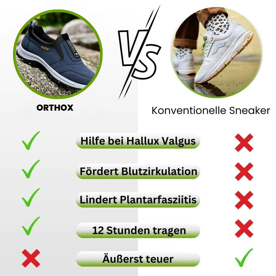 GRATIS OrthoX Max - ergonomische Schuhe zur Schmerzlinderung - Unisex