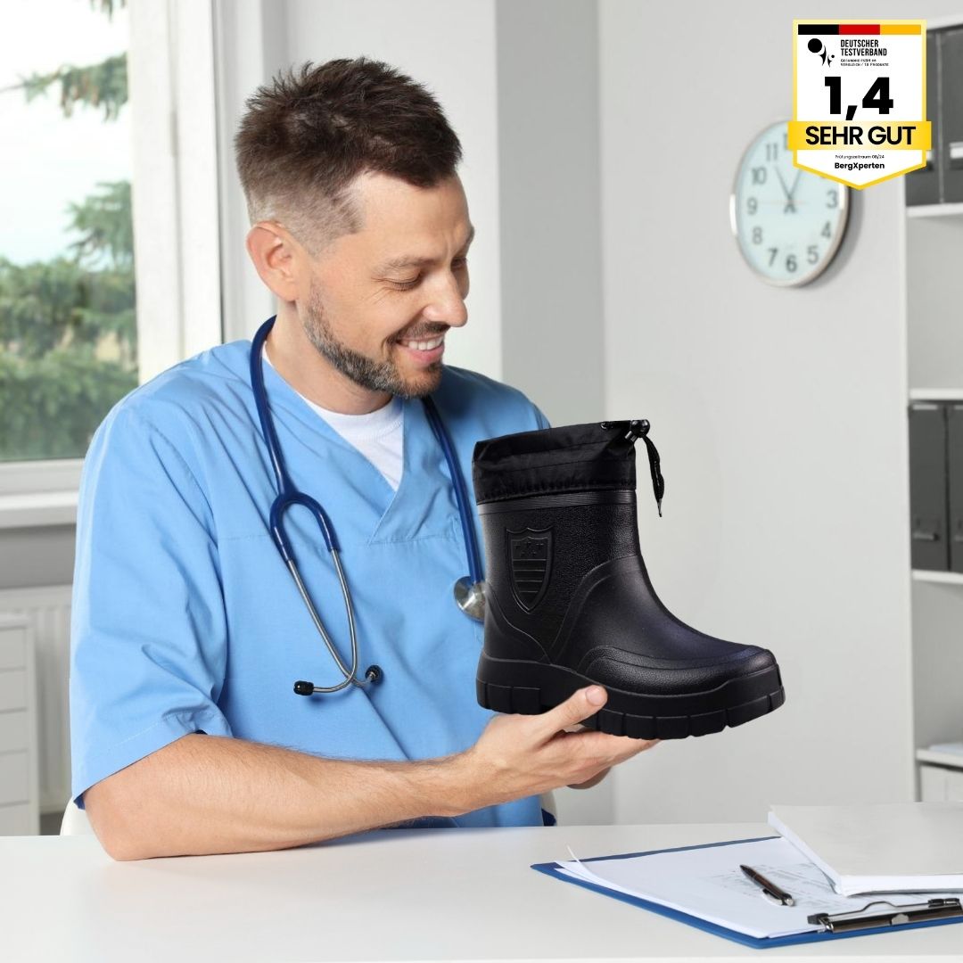 GRATIS RainTex - ergonomische & wasserdichte Thermo-Regenstiefel für den Winter
