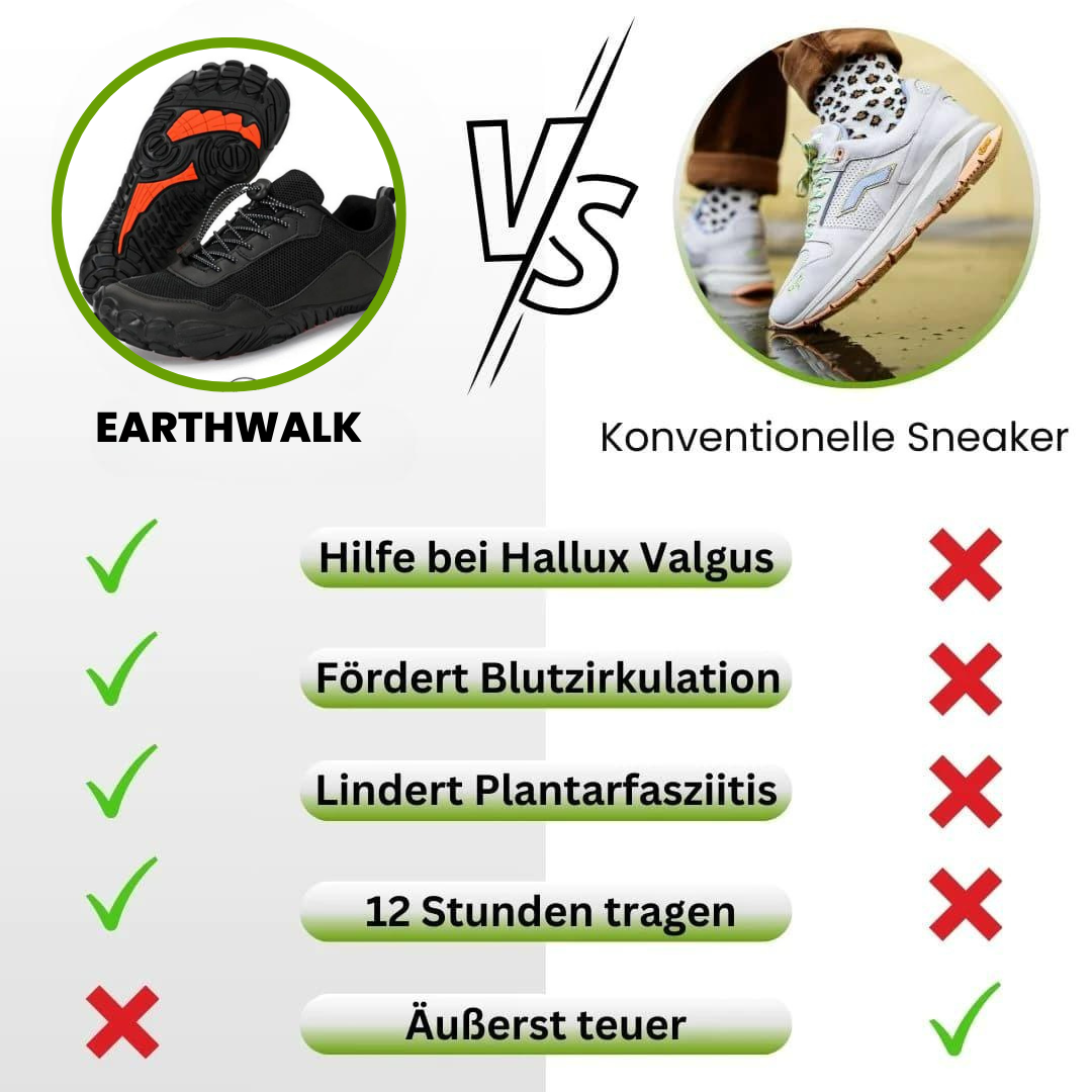 EarthWalk – wasserdichter Barfußschuh für Herbst/Winter