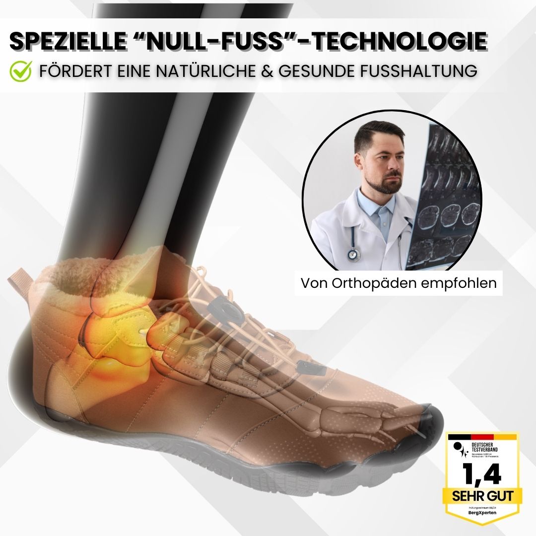OrthoThermo – gefütterte, wasserabweisende Barfußschuhe