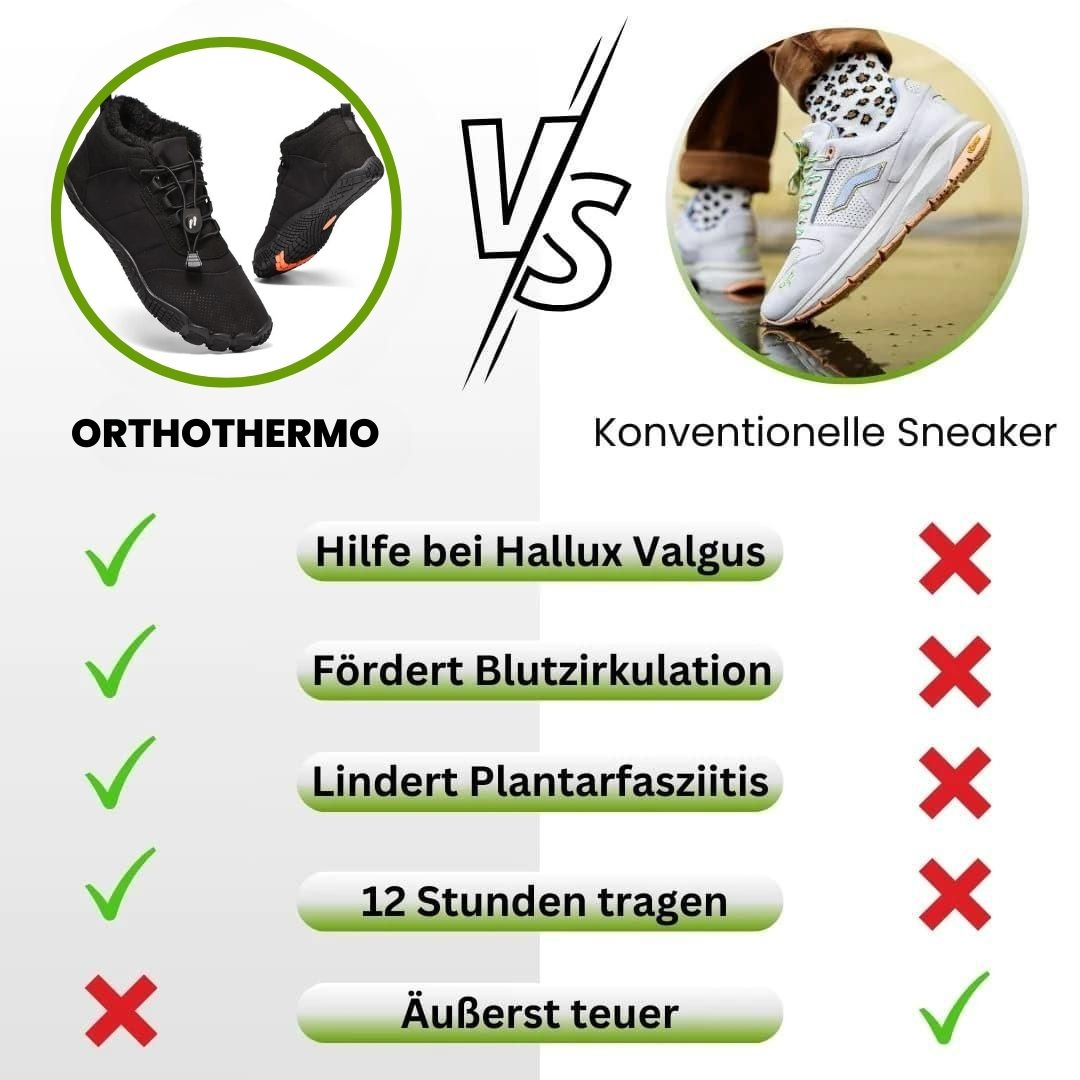 OrthoThermo – gefütterte, wasserabweisende Barfußschuhe