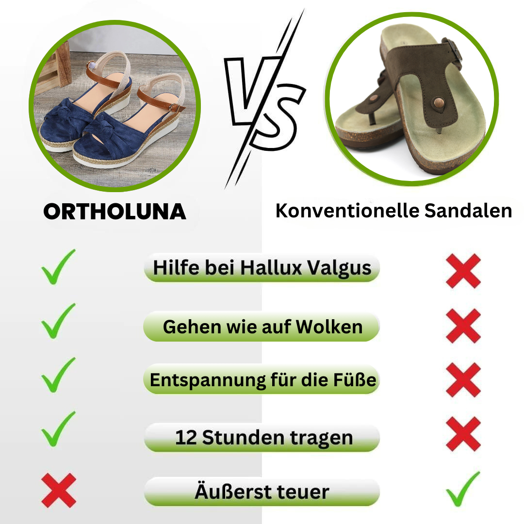 OrthoLuna - orthopädische schmerzlindernde Sandalen für mehr Komfort