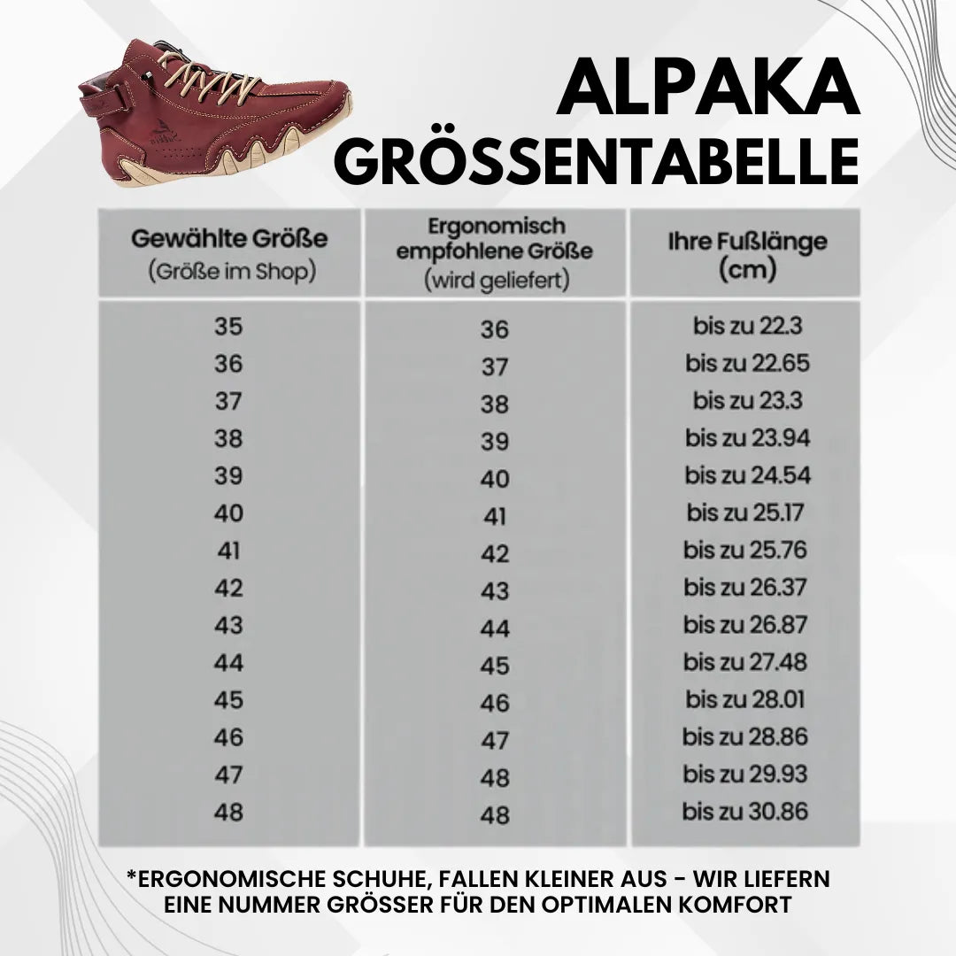 Alpaka – wasserdichte Leder-Barfußschuhe