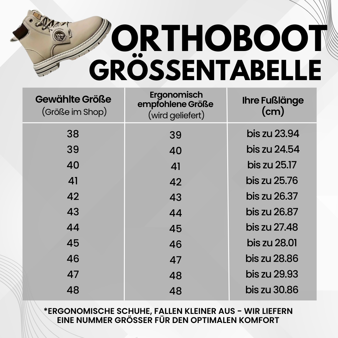 GRATIS Orthoboot - ergonomisch schmerzlindernder Komfort-Stiefel für Herbst/Winter