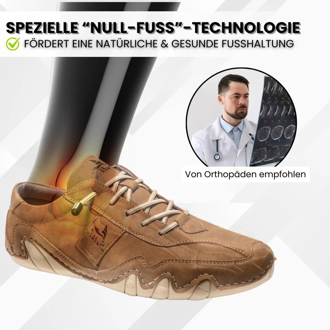 OrthoActive – wasserdichte Leder-Barfußschuhe