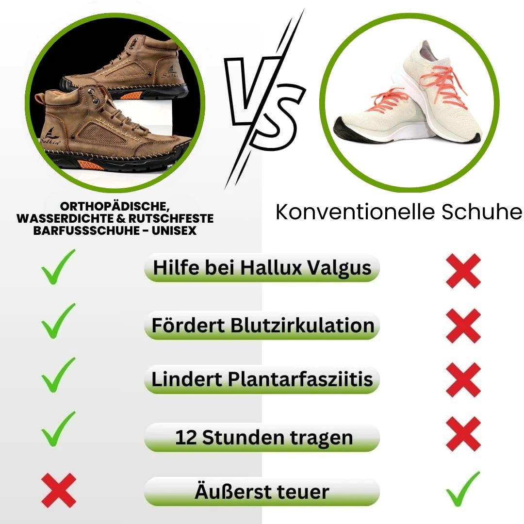 Unisex – orthopädische, wasserdichte Barfußschuhe