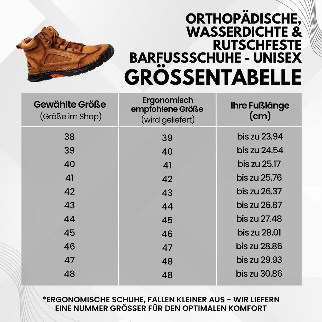 Unisex – orthopädische, wasserdichte Barfußschuhe
