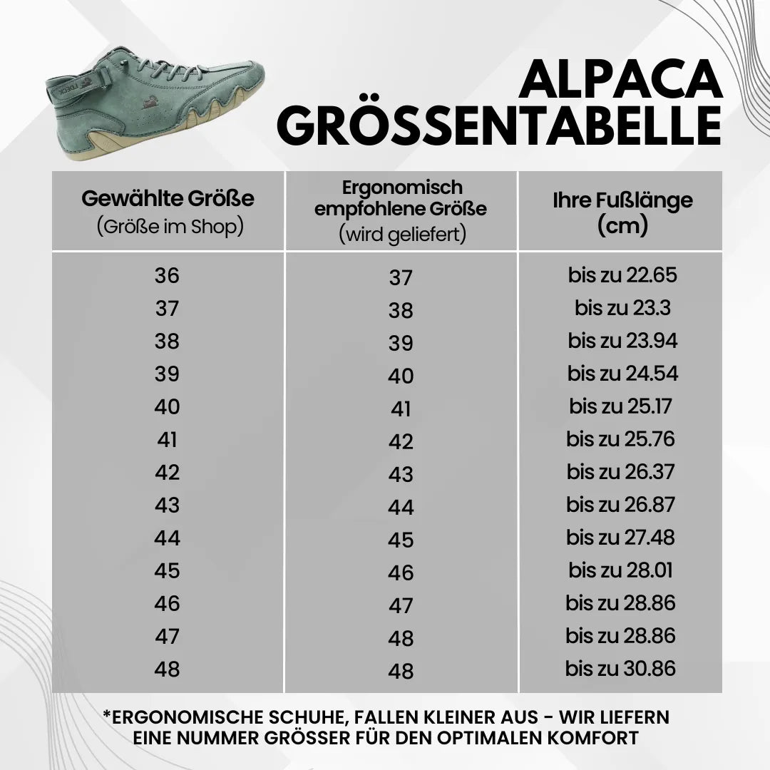 Alpaca – Leder-Barfußschuhe mit Komfort