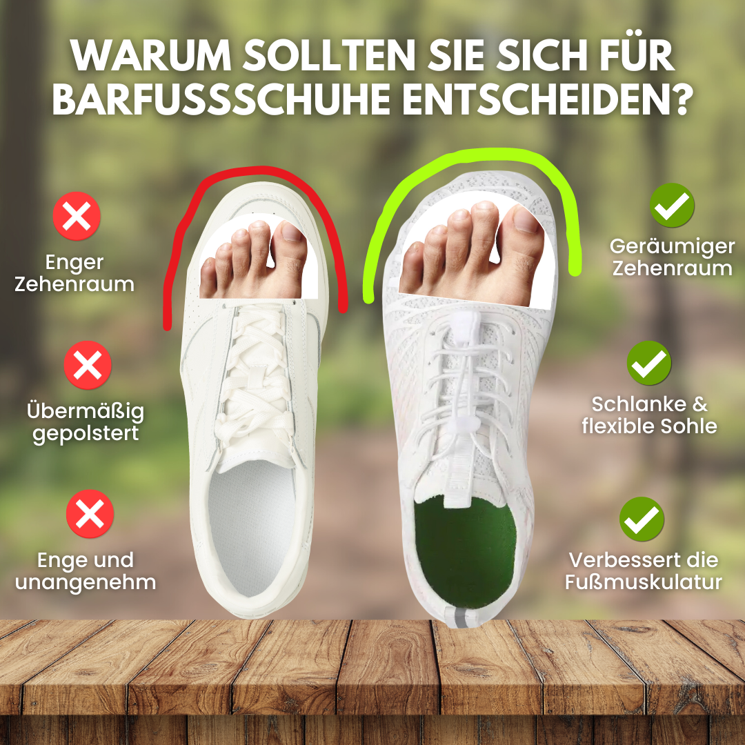 FloraX Pro – Ergonomische Barfußschuhe mit Schmerzlinderung
