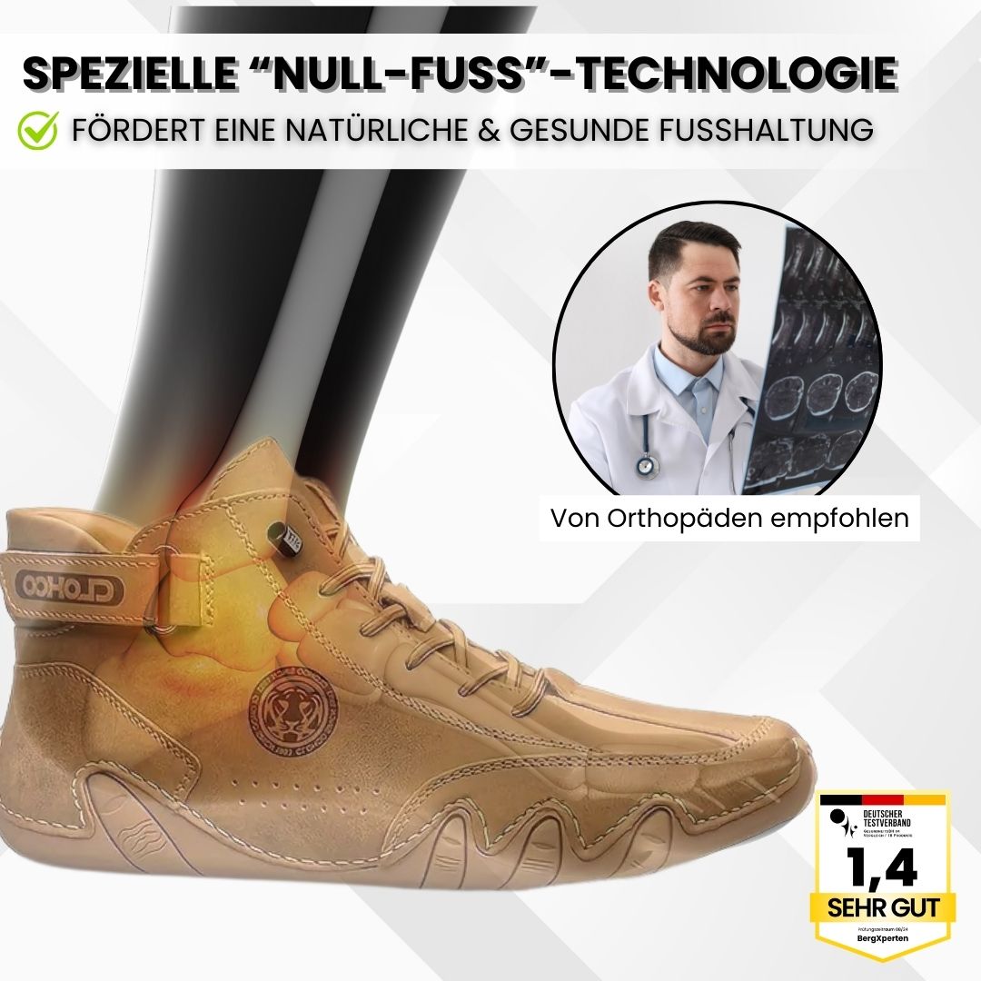 OrthoFree – wasserdichte Leder-Barfußschuhe