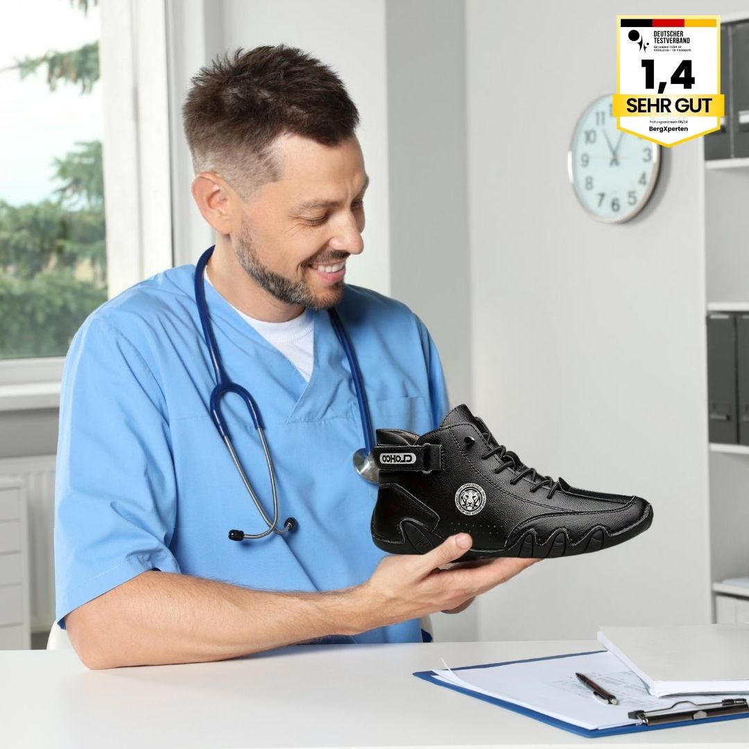 OrthoFree – wasserdichte Leder-Barfußschuhe
