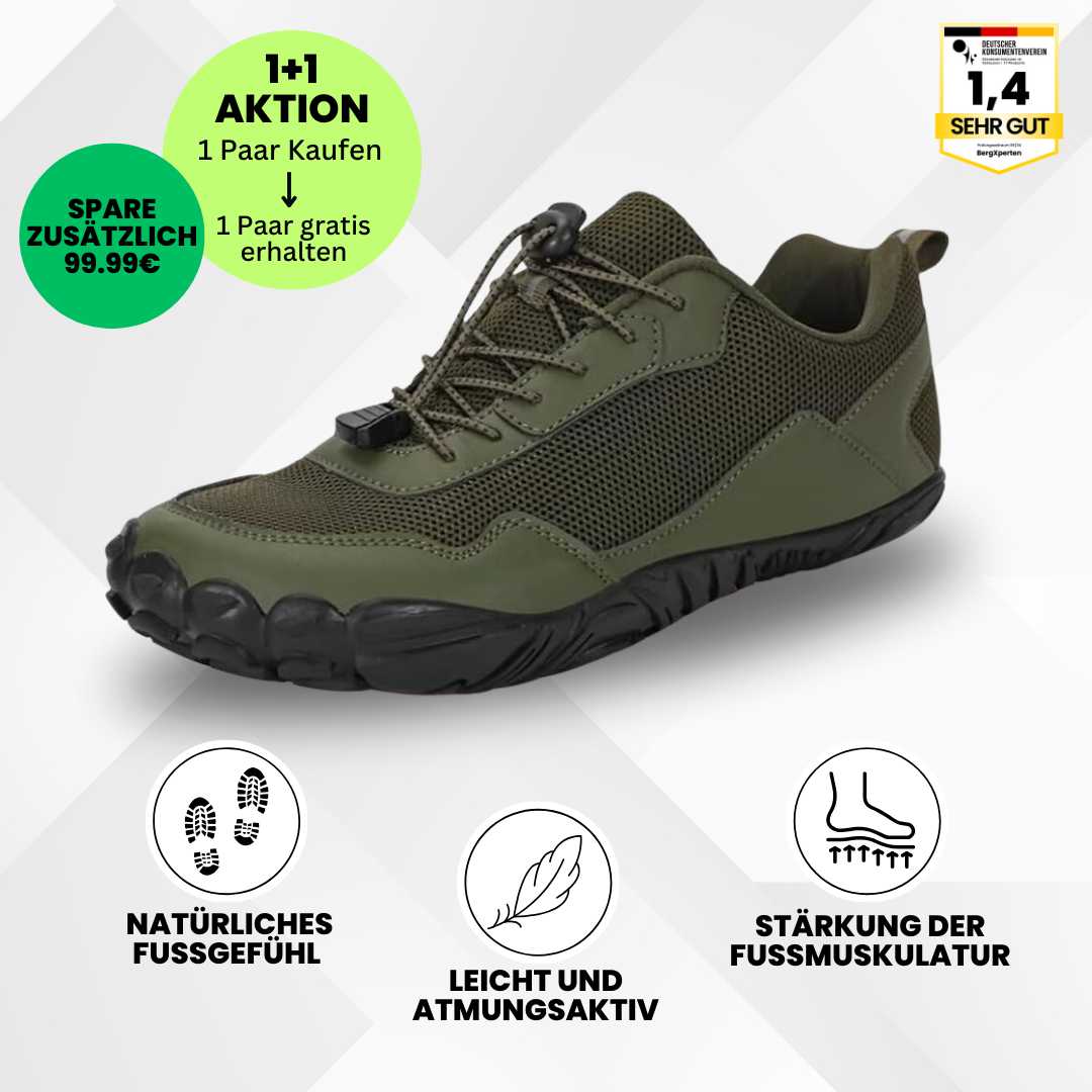 GRATIS EarthWalk - orthopädischer & wasserdichter Barfußschuh für Herbst und Winter