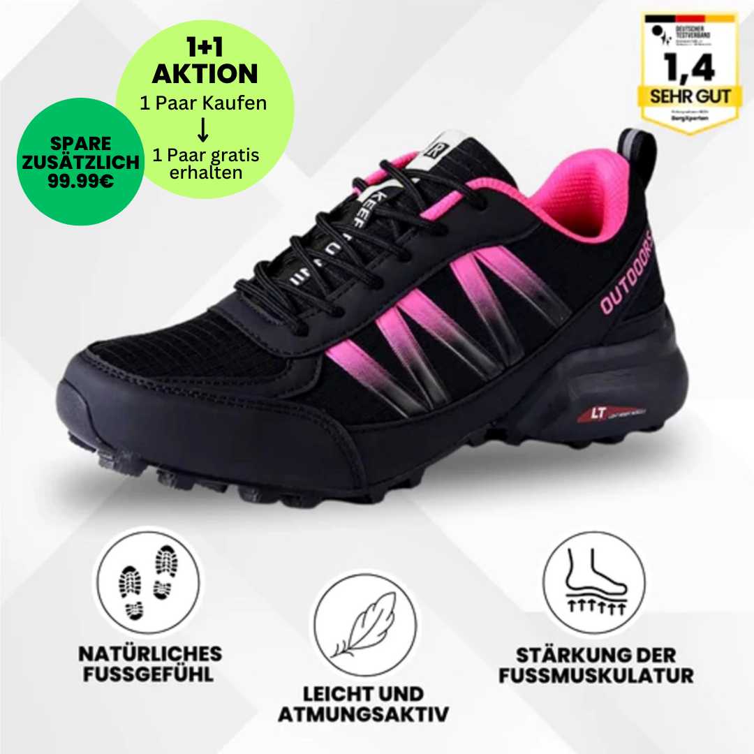 GRATIS OrthoTrekking Soft - extrem bequeme & schmerzlindernde Trekking u.- Wanderschuhe - UltraSoft