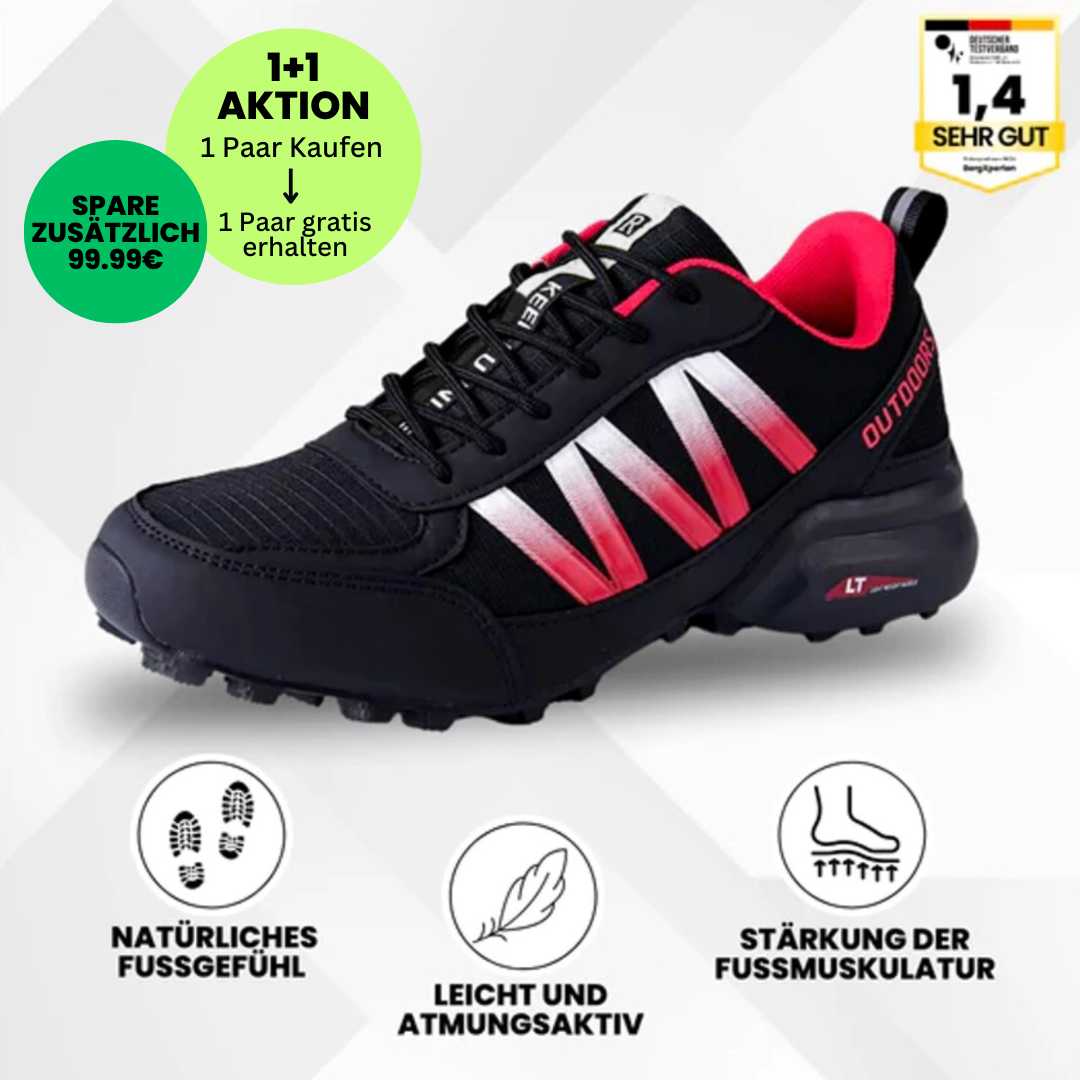 GRATIS OrthoTrekking Soft - extrem bequeme & schmerzlindernde Trekking u.- Wanderschuhe - UltraSoft