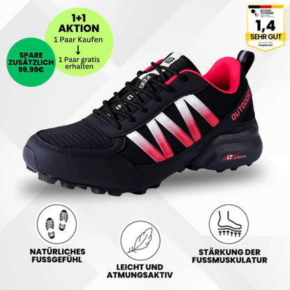 GRATIS OrthoTrekking Soft - extrem bequeme & schmerzlindernde Trekking u.- Wanderschuhe - UltraSoft