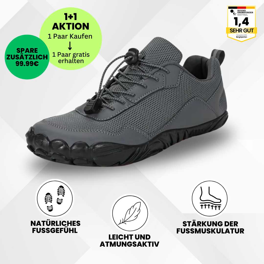 GRATIS EarthWalk - orthopädischer & wasserdichter Barfußschuh für Herbst und Winter