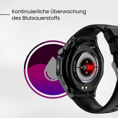 MediGuard Pro 4 mit SOS-Funktion inkl. Sturzerkennung & zertifizierte Blutzuckermessung (2025) - Original