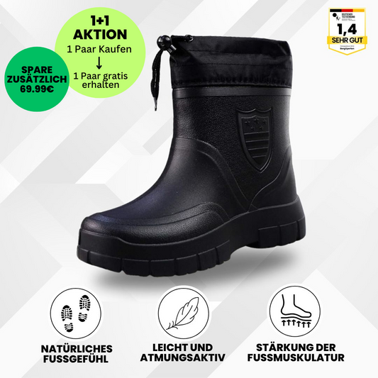 GRATIS RainTex - ergonomische & wasserdichte Thermo-Regenstiefel für den Winter