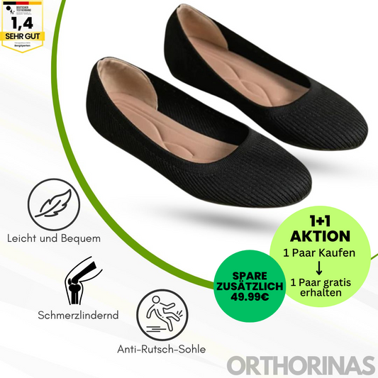 GRATIS Orthorinas - ergonomische schmerzlindernde Ballerinas