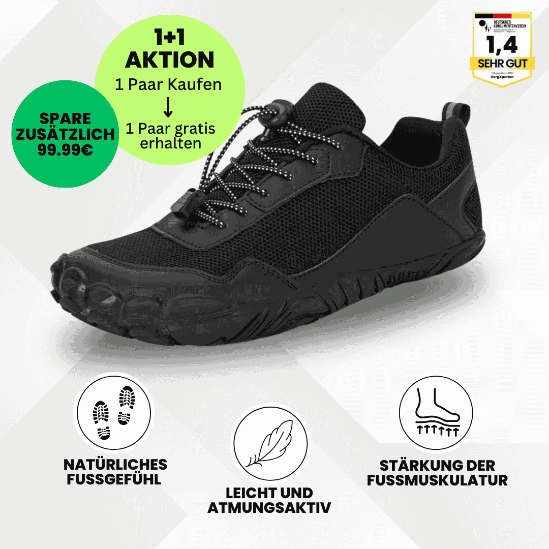 GRATIS EarthWalk - orthopädischer & wasserdichter Barfußschuh für Herbst und Winter
