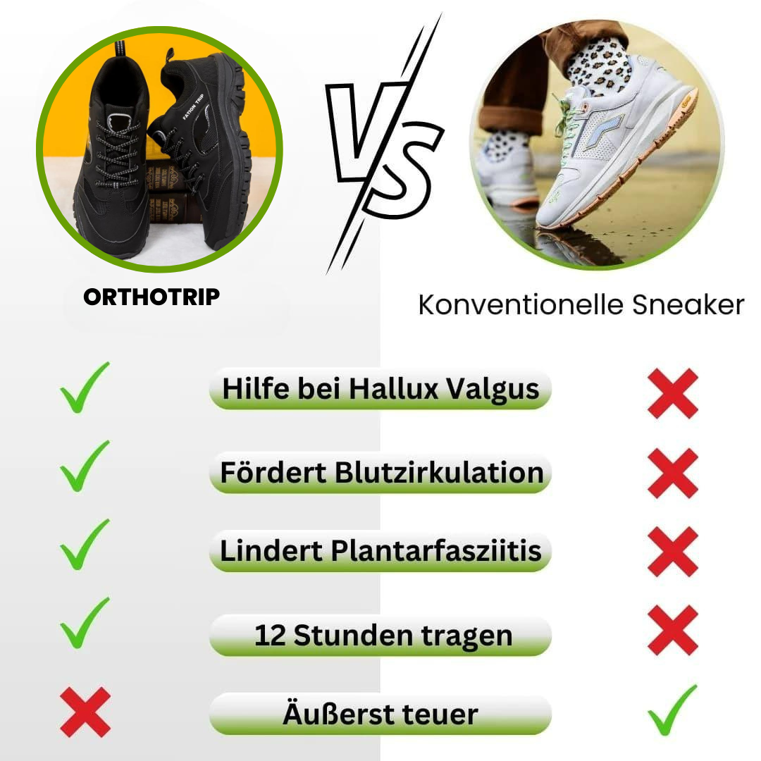 GRATIS OrthoTrip - ergonomische schmerzlindernde Komfortschuhe