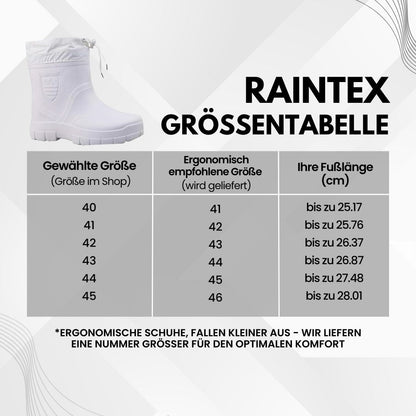 RainTex - ergonomische, rutschfeste & wasserdichte Thermo-Regenstiefel für den Winter
