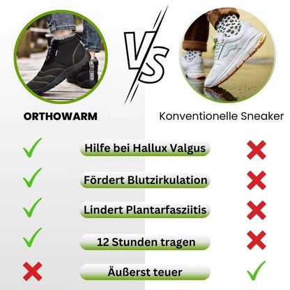 OrthoWarm – gefütterte, wasserabweisende Barfußschuhe