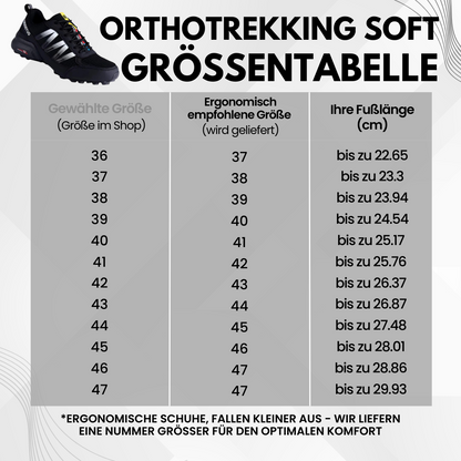GRATIS OrthoTrekking Soft - extrem bequeme & schmerzlindernde Trekking u.- Wanderschuhe - UltraSoft