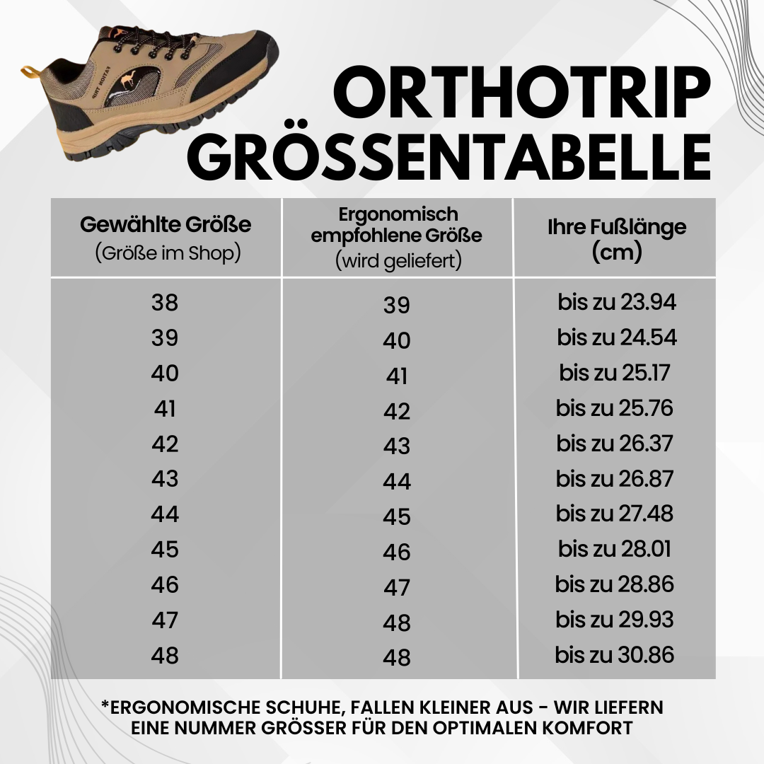 GRATIS OrthoTrip - ergonomische schmerzlindernde Komfortschuhe