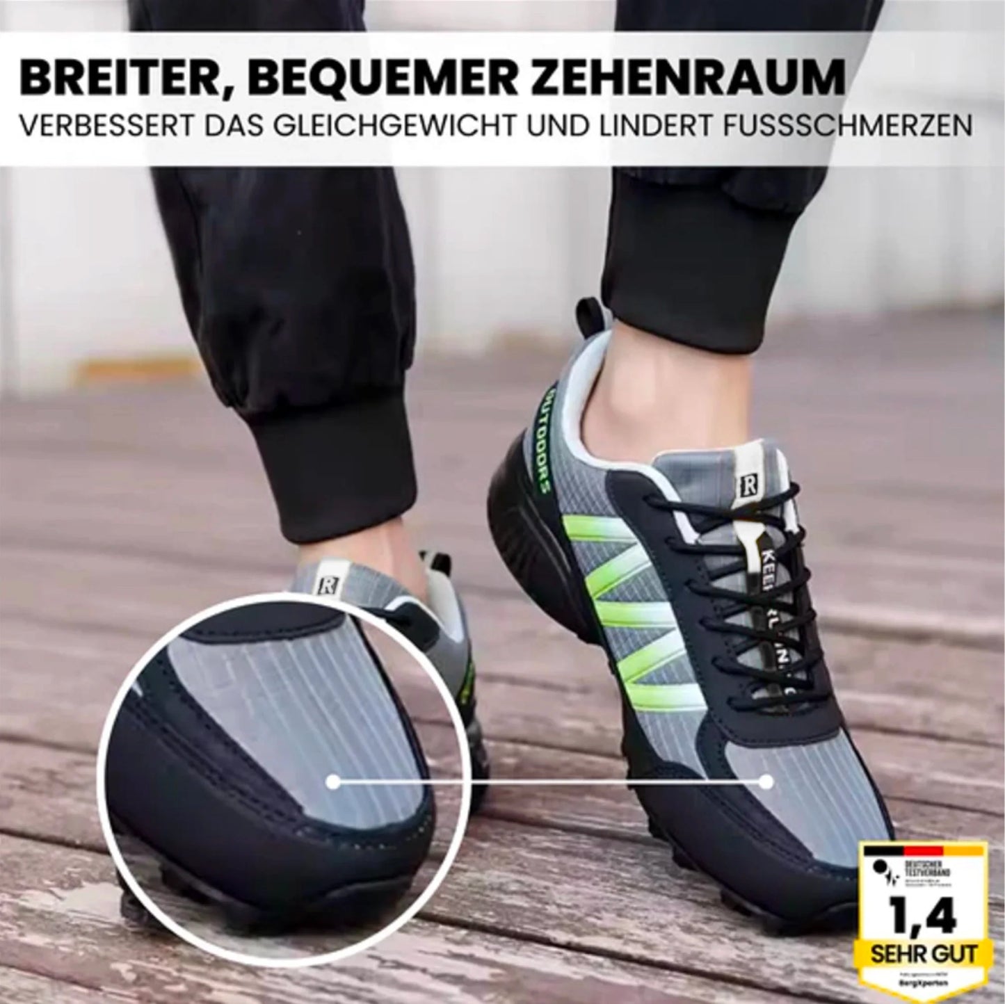 GRATIS OrthoTrekking Soft - extrem bequeme & schmerzlindernde Trekking u.- Wanderschuhe - UltraSoft