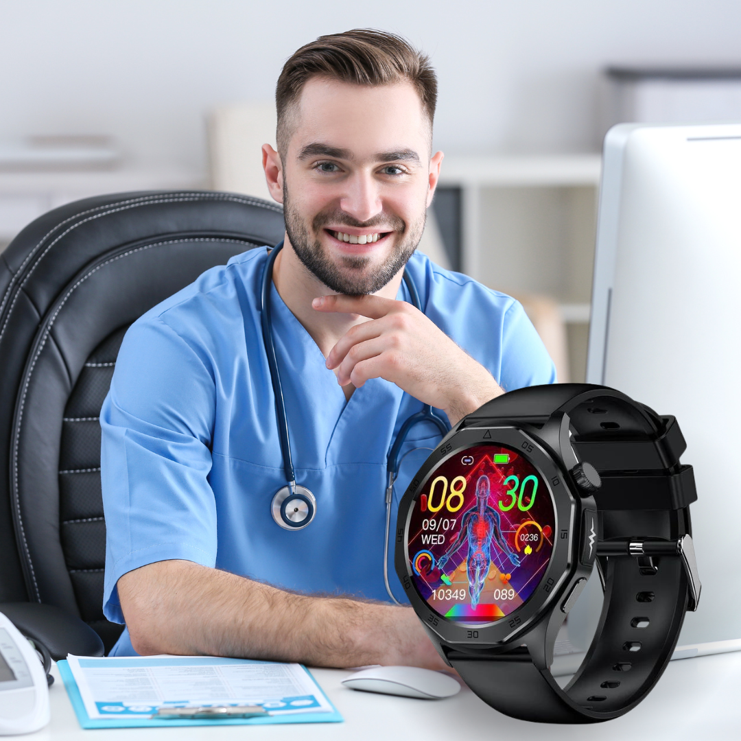 MediGuard Pro 4 mit SOS-Funktion inkl. Sturzerkennung & zertifizierte Blutzuckermessung (2025) - Original