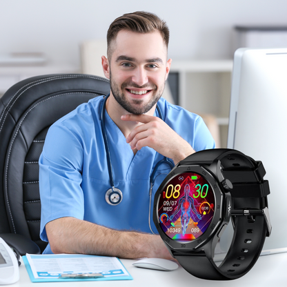 MediGuard Pro 4 mit SOS-Funktion inkl. Sturzerkennung & zertifizierte Blutzuckermessung (2025) - Original