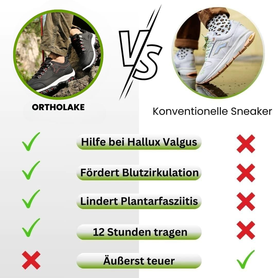 GRATIS OrthoLake -  ergonomische Schmerzlinderungs-Schuhe