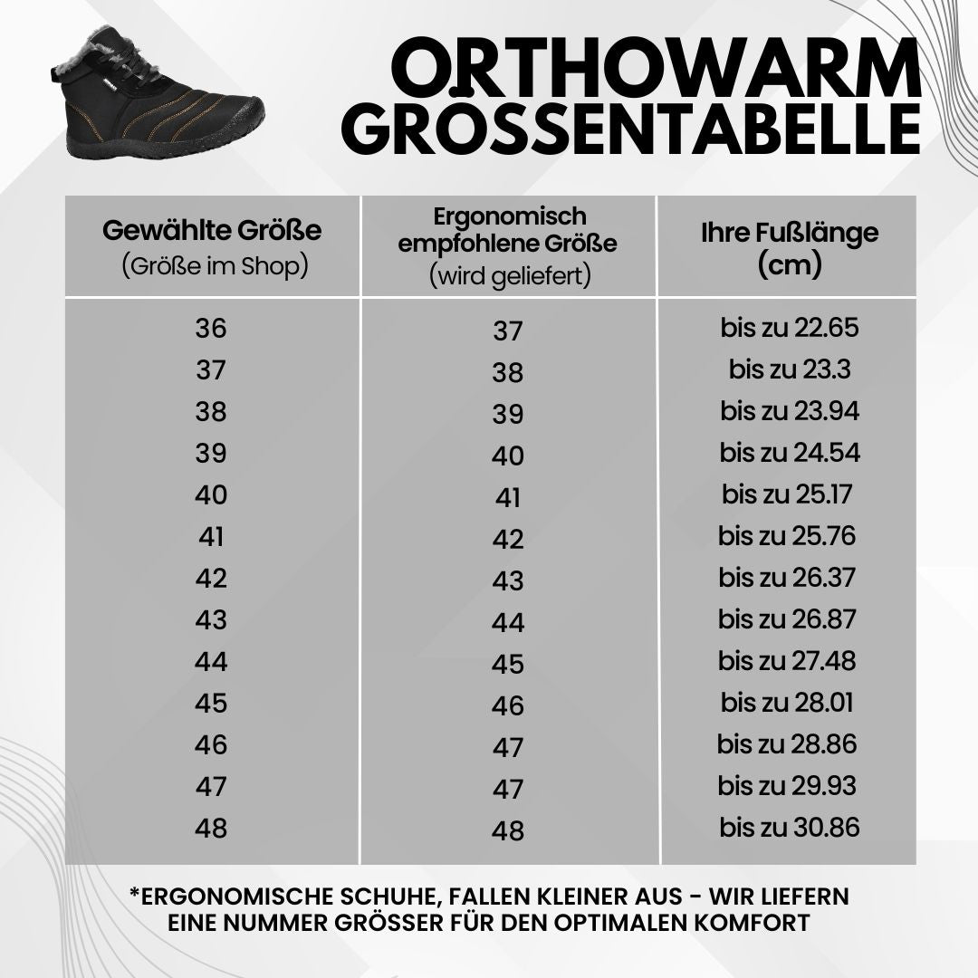 OrthoWarm – gefütterte, wasserabweisende Barfußschuhe